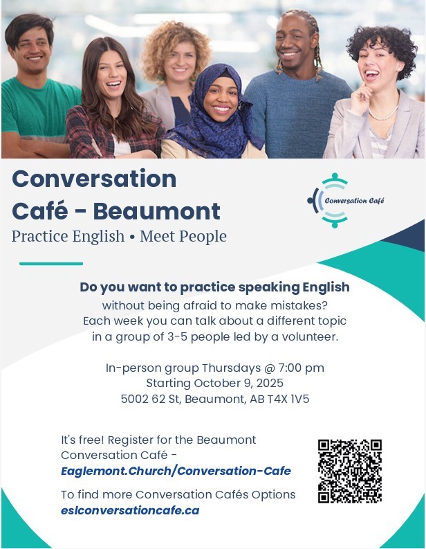 Conversation 20Cafe 20Poster