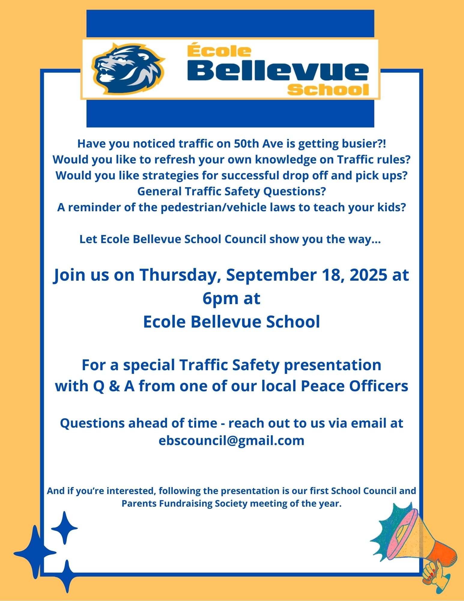 School Council Traffic Meeting 1 1 